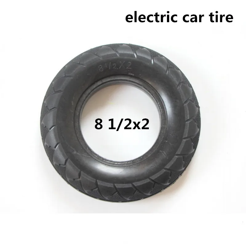 Electric Car Tires 8 1/2x2 Tubeless Wheel Tyres Solid Tyre Inflation