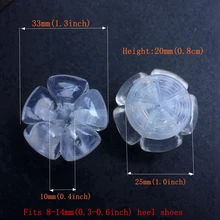 100Pair Newest High Heel Protectors High Heeler Stiletto Shoe Heel Saver Antislip Silicone Heel Stopper for Bridal Wedding Party