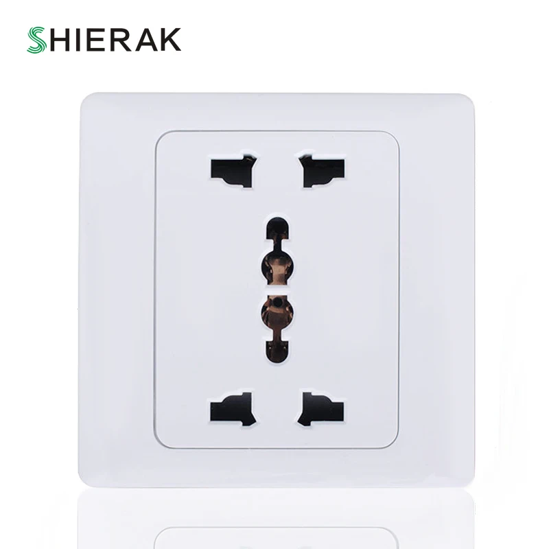 Универсальная настенная розетка SHIERAK 10 А 250 В 86 видов чисто белая панельная