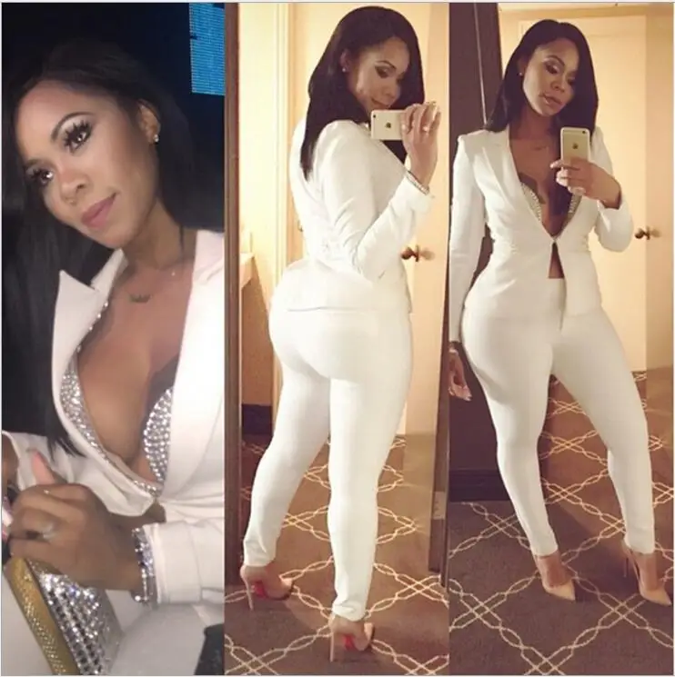 Popular White Pants Suit Women-Buy Cheap White Pants Suit