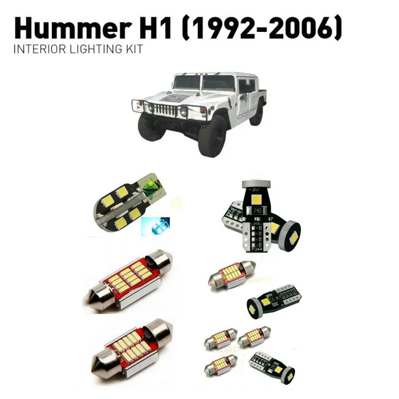 Us 40 88 42 Off Led Interior Lights For Hummer H1 1992 2006 20pc Led Lights For Cars Lighting Kit Automotive Bulbs Canbus In Car Light Assembly From