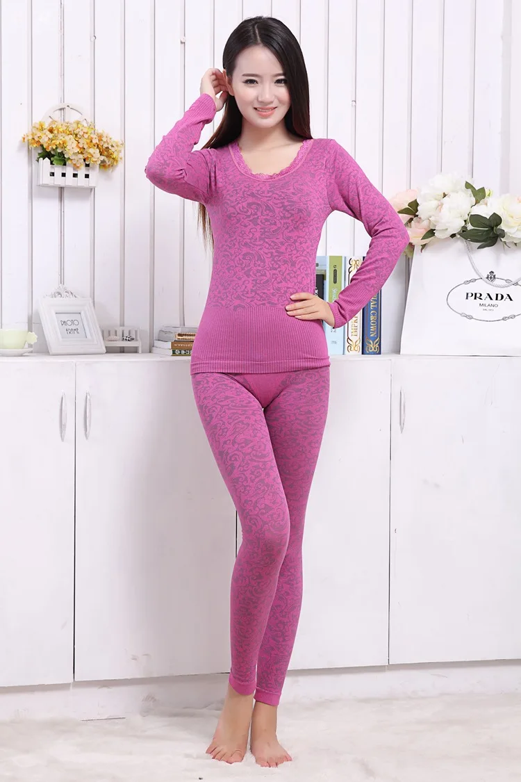 2015 Fashion baru renda leher panjang Johns musim dingin yang
