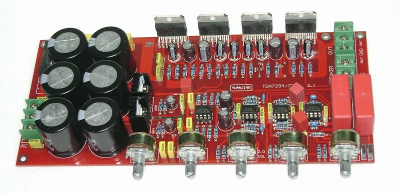 Плата усилителя huande electronic TDA7294 мощности 2 1 2x80 Вт + 160 сабвуфер YJ00235 | Электроника