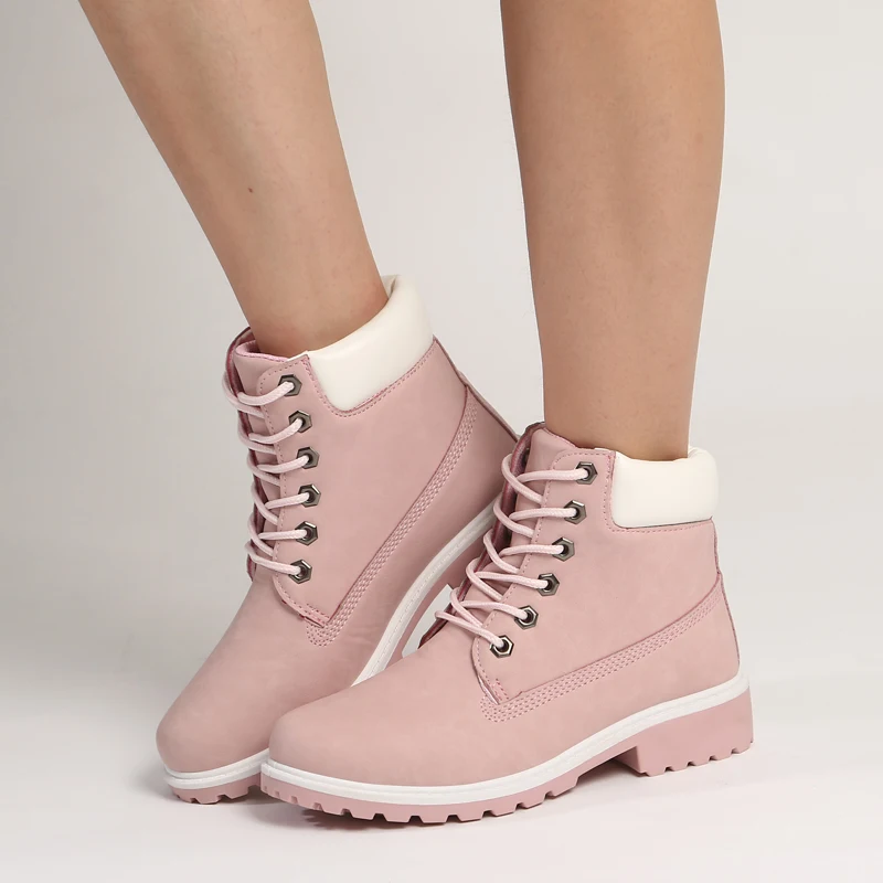 Teahoo-2017-Women-Winter-Snow-Boots-with-Warm-Fur-Timber-Boots-Lace-up-Low-Heel-Platform (1)