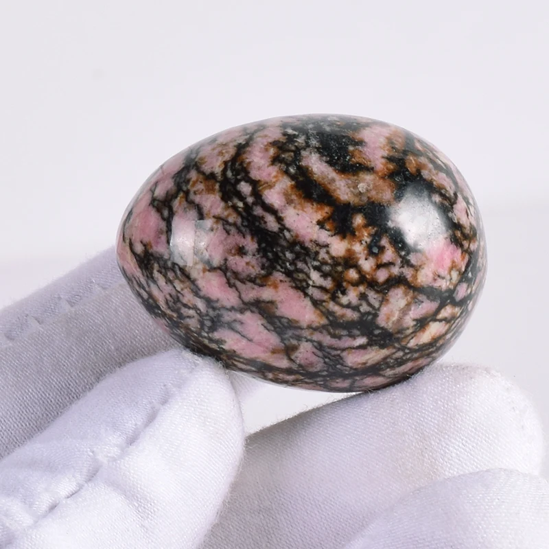 Родонит яйцо иони яйцо Undrill 35*25 мм натуральный кристалл минеральный кварцевый камень шар для домашнего декора Кегель массаж для женщин шар из нефрита