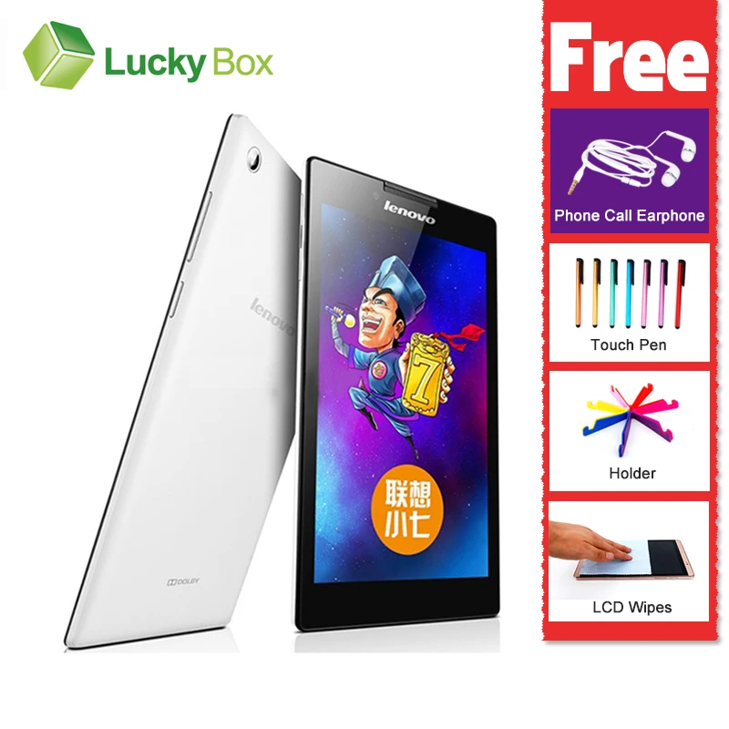 7.0 &quotLenovo Tab 2 A7 30HC 3 Г Телефонный Звонок Tablet PC MTK8382M Android 4.4 IPS 1.3 ГГц 1 ГБ RAM 16 WCDMA GSM WIFI
