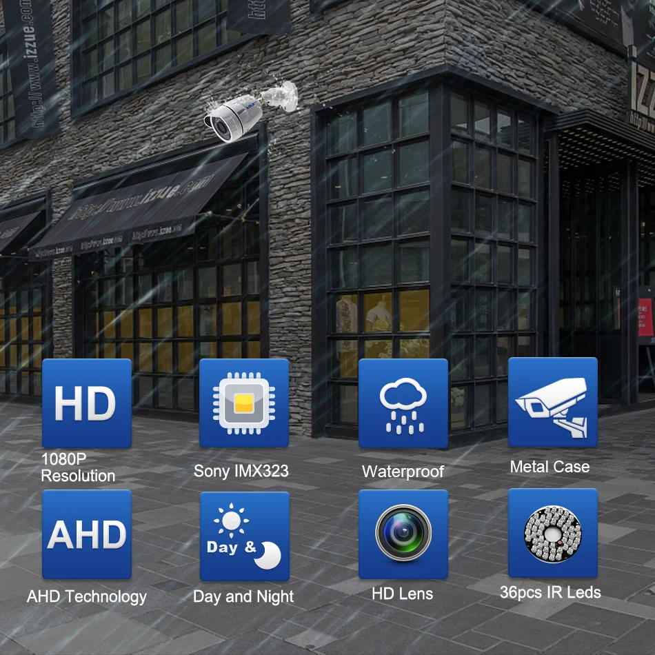 Sony IMX323 сенсор Водонепроницаемый Открытый 1080P AHD камера CCTV безопасности пуля камера 6 Nano ИК Led день и ночное видение наблюдения