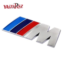 Car styling ABS Car M Power Performance Badge Fender Emblem Sticker M sticker for BMW E46 E52 E53 E60 E90 E93 F30 F20 M3 M5 M6
