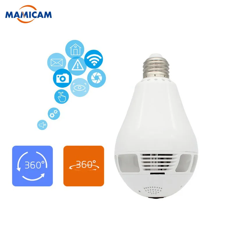 

WIFI Camera 360 Degree Light Lamp IP Camera 1080P HD Wireless Home Security CCTV Camera Fisheye Panoramic Bulb Network