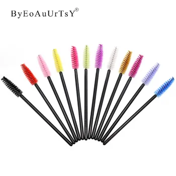 

1000pcs Disposable Mascara Wands Applicators Multicolored Mascara Brushes Eyelash Eyebrow Brushes Cosmetic Brush Makeup Tool
