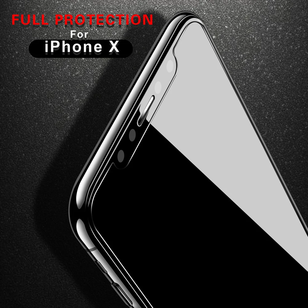USLION-3D-Edge-Tempered-Glass-For-iPhone-X-0-23mm-Screen-Protector-Full-Cover-9H-Curved (2)