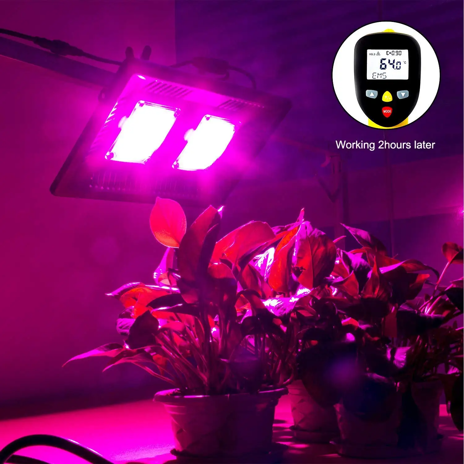 Светодиодный Светодиодная лампа для выращивания растений, 100 Вт, водостойкие прожекторы с полным спектром для Светодиодный комнатных
