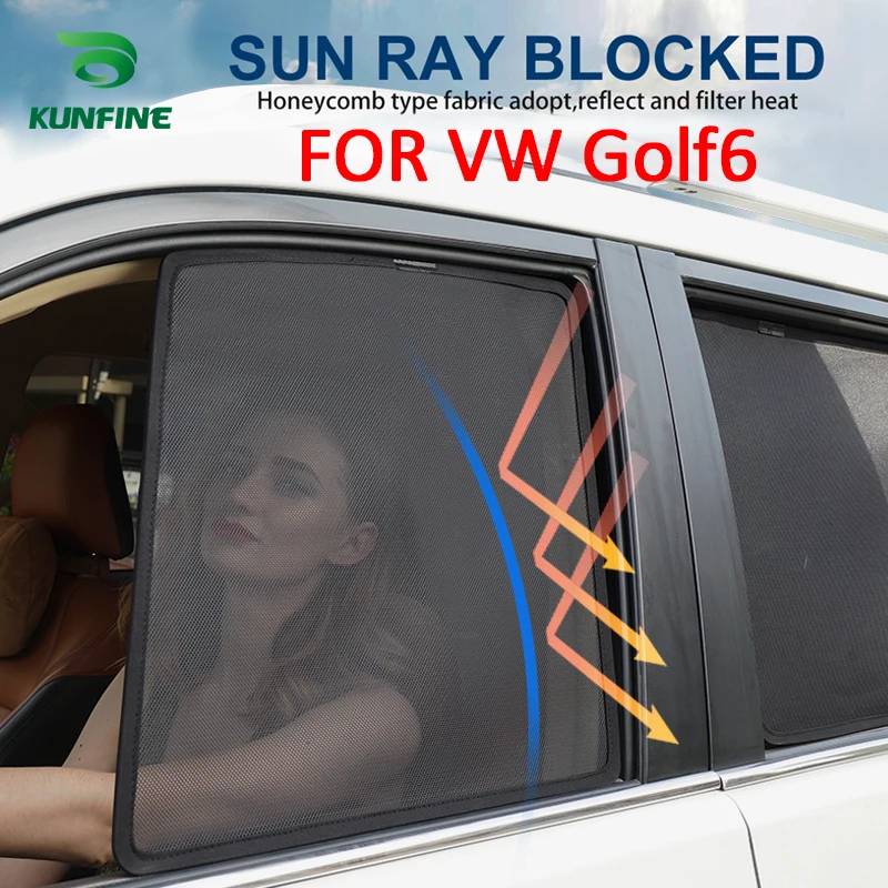 Magnetic Car Window Sun Shade Mesh Shade Blind For VW Golf6