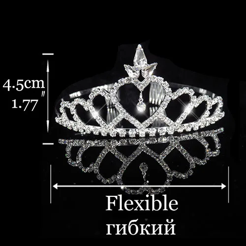 Свадебные украшения для волос Корона диадема невесты Цветы Аксессуары для невесты Золото Серебро австрийский прозрачный диадема с кристаллами Свадебные короны - Окраска металла: 29