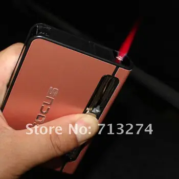 

3pcs/lot Automatically Ejection Inflatable Cigarette Case with Windproof Lighter Load 10 pcs Smoking Cigarettes Box F002