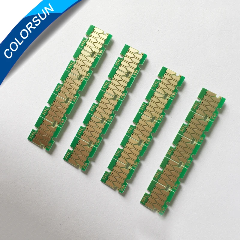 Чип чернильного бака Colorsun T7411 T7414 для Epson SureColor F6000 F6070 F6200 F6270 F7000 F7070 F7100 F7170|Чип