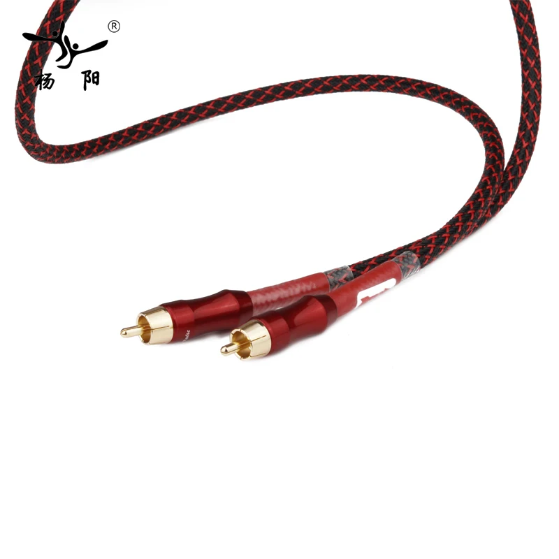 Цифровой коаксиальный аудио и видео кабель YYAUDIO 4N OFC 75 Ом Hi Fi Rca RCA штекер сабвуфер 1