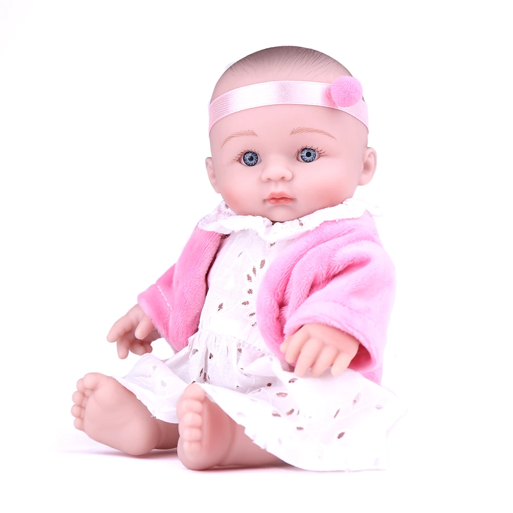 

NPKDOLL mini reborn doll little baby lovely cute toy girls birthday gift 8 inch soft vinyl toys baby dolls