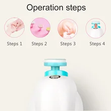 Пилка для ногтей для младенцев безопасная машинка для стрижки Электрический триммер для новорожденных ног и ногтей MV99