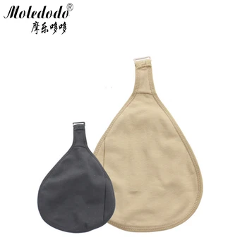 

Drop-shaped Cotton Breast Protheses Protection Sleeve Sweat-absorbent Breathable Silicone Breast Protection Case Hook D30