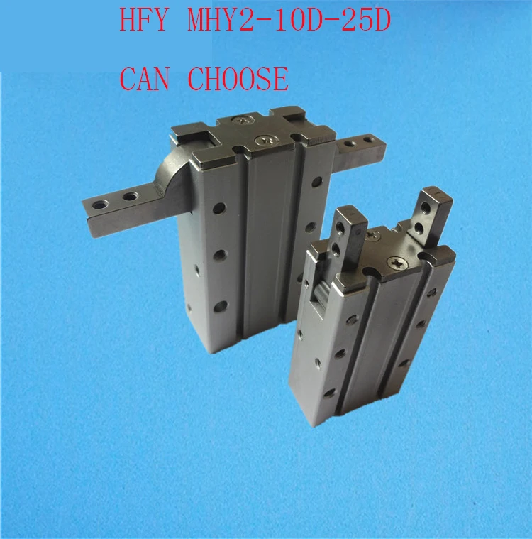 

FREE HFY MHY2 10D 16D 20D 25D Double Acting Pneumatic Gripper SMC Y Type 180 Degree Angular Style Aluminium Clamps Bore 10-25mm