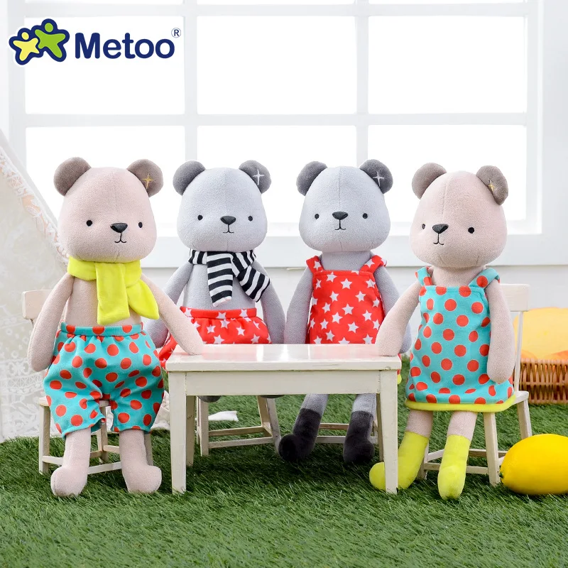 

Metoo Doll Stuffed & Plush Animals Toy Plush Animals Soft Baby Kids Toys for Girls Children Boys Birthday Gift Kawaii Bear Toys