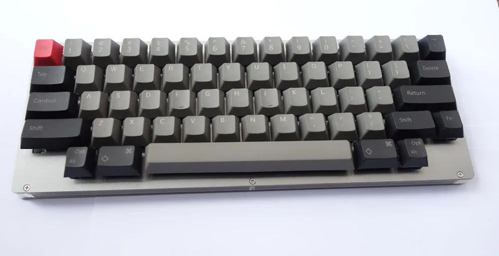 HHKB механическая клавиатура Gateron Cherry MX переключатели ЧПУ Алюминиевый Чехол пластина GH60 PCBA Al Feet USB кабель QMK программируемый