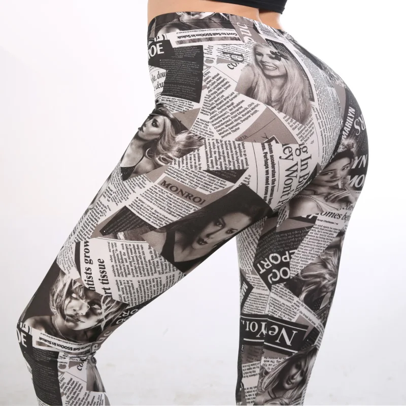 

18 Styles New Women's Leggings Plus Size Plaid Leopard Vintage Printed Slim Elastic Long Pants Lady Out Wear Legging 2019 Autumn