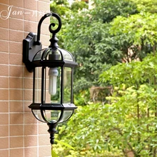 European modern minimalist wall lamp waterproof outdoor garden lights balcony hallway stairs lamp aluminum E27 lighting free shipping european modern minimalist creative study wall lamp led waterproof outdoor garden lighting patio door wall light