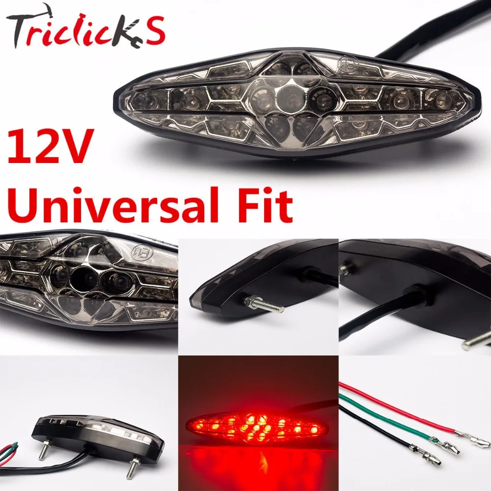 Triclicks 45W 11 5x3 5 см светодиодный мотоцикла ATV Байк стоп бег хвост Светильник