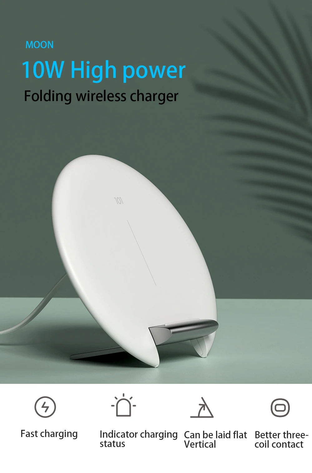 PORTEFEUILLE For Xiaomi Qi Wireless Charger 10w For ipad Pro Stand For iphone 8 XS Accessories Chargeur induction For Samsung s9 (3)
