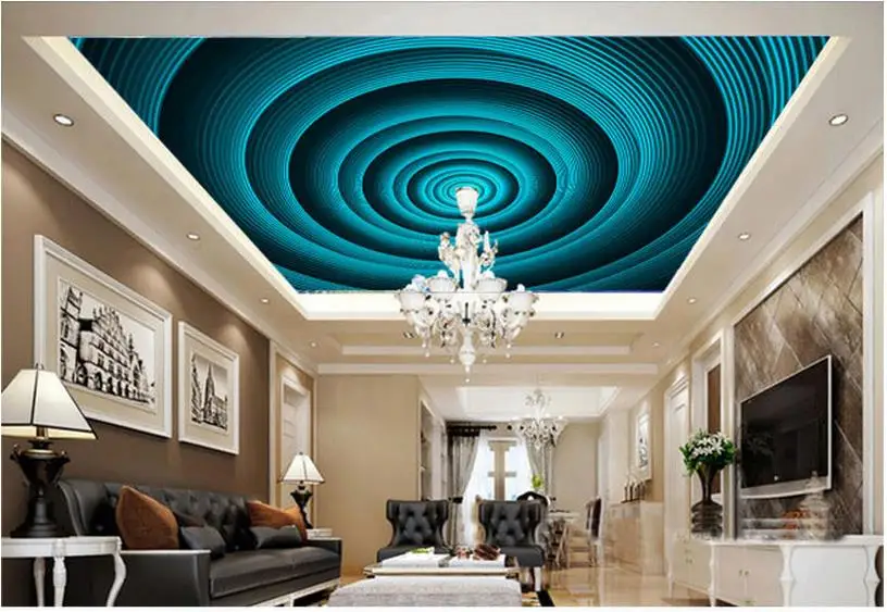 

3d photo wallpaper custom 3d ceiling wallpaper murals Blue aura ceiling murals ceiling wall 3d living room wallpaper