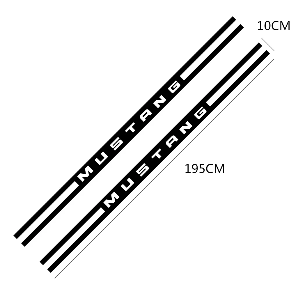 Наклейки для спортивных автомобилей стильные Авто длинные штаны с полосками, наклейки виниловая пленка для укладки Тюнинг автомобиля для Ford Mustang автомобили аксессуары