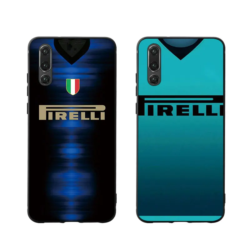 

MA Milan Jersey Style Phone Case Cover For Huawei Psmart P10 P20 P30 Lite 2019 Honor 7X 8X 9 10 V20 Mate 10 20 30 lite pro Case