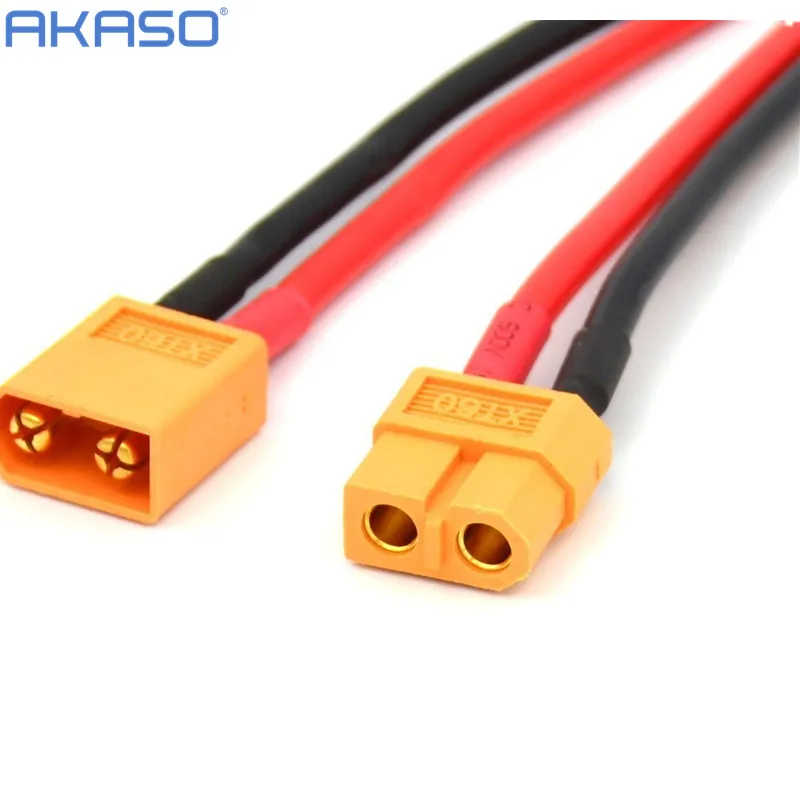 1M RED LIPO BATTERIES /& ESC CABLE MULTIROTORS 14 AWG SILICON WIRE 1M BLACK