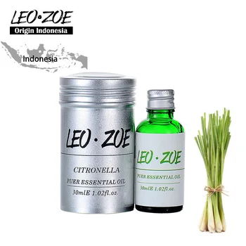 Citronella Essential Oil Famous Brand LEOZOE Certificate Of Origin Indonesia Authentication Aromatherapy Citronella Oil 10ML akarz famous brand natural aromatherapy basil oil improve spirit stabilization effect firming oil balance basil essential oil