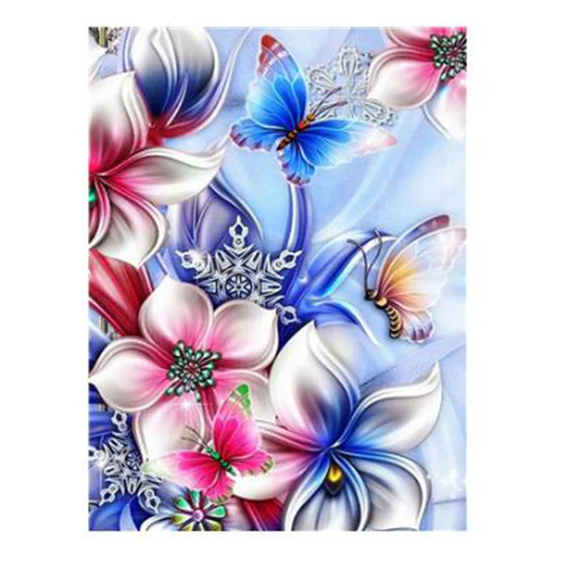 

3D DIY Diamond Painting Flower Embroidery Diamond Mosaic Full Kit Sale Picture of Rhinestones Handicraft Unfinished Craft