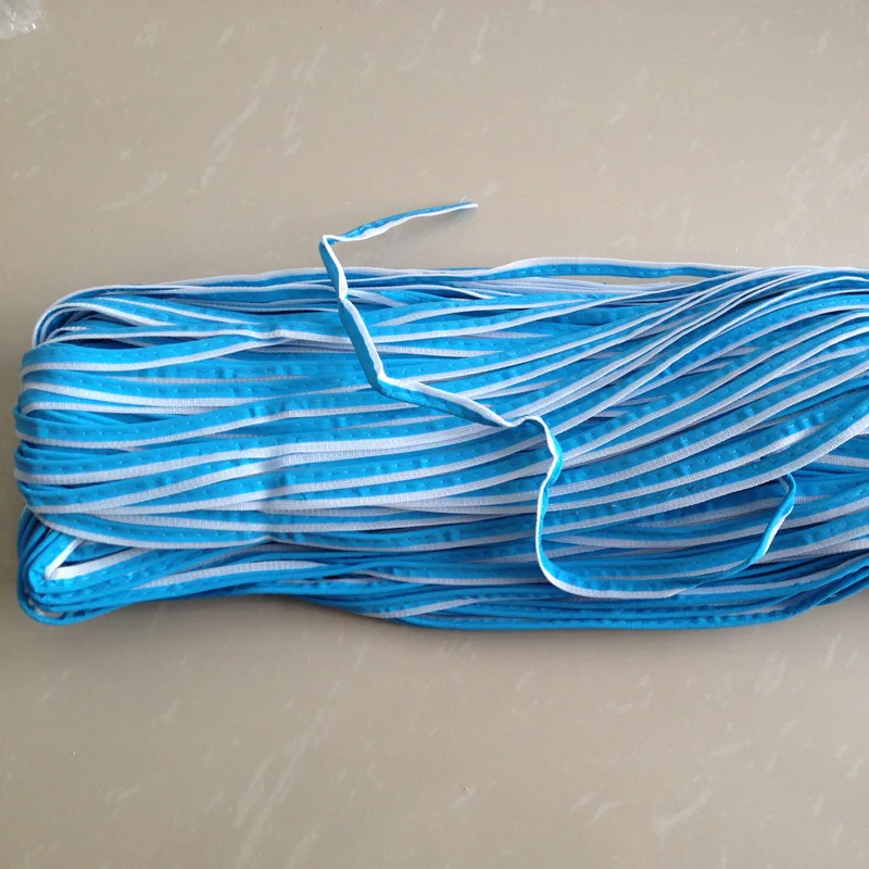 

10mmx20m 1cmx20m Blue Reflective Piping Fabric Strip Edging Braid Trim Tape Sew On for Clothes Bag Cap Pants