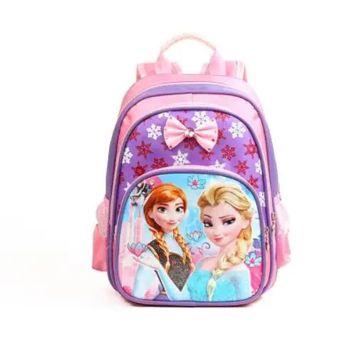 

New kids cartoon Elsa Anna schoolbag girls princess cute school bag sofia Kindergarten backpacks in stock