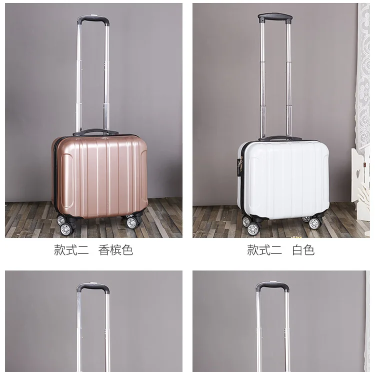 ZYJ Customizable Girls Boys Travel Trolley Luggage kids Cute Alloy Rolling Airplane Suitcase Trunk 18 inch Luggage (11)