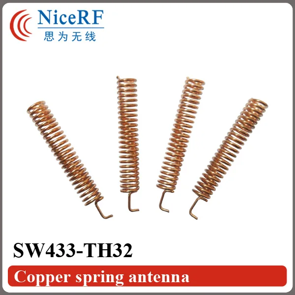 

10pcs/lot SW433-TH32 433MHz Copper Spring Antenna for wireless RF module