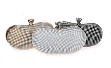 Luxus Fingerring Strass Gold Kupplung Frauen Abendtaschen Kristall Diamant Partei Handtaschen Tasche Für Telefon Tasche SMYCWL-F0021