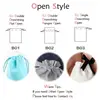 Les sacs faits sur commande de cadeau de bijoux ont adapté la poche de cordon dans n'importe quel Style/matériel/taille/couleur/corde impriment le Logo individuel pour des sacs/boîte ► Photo 3/6