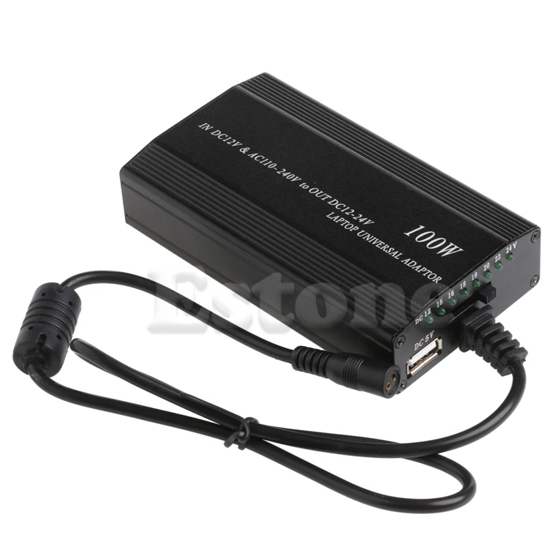 

For Laptop In Car DC Charger Notebook AC Adapter Power Supply 100W Universal