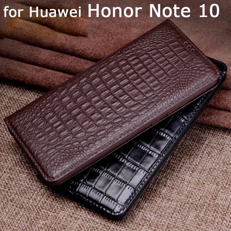 

Exclusive Sale Handmade Phone Cases for Huawei Honor Note 10 Case Genuine Leather Cover Business Flip Stand Skin Honor Note10