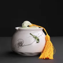 Зеленые Птицы, керамика, чайные банки, большие половинки, влагостойкие Герметичные банки, черный чай, зеленый чай и чай пуэр могут быть настроены