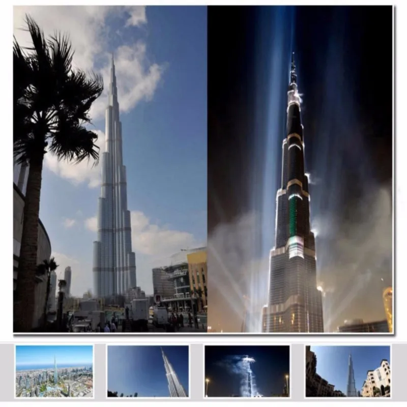 

LOZ World Famous Tallest Architecture Dubai Burj Khalifa Tower 3D Model Diamond Building Blocks DIY Assembly Bricks Toys 9370
