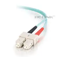 LODFIBER 20M SC-SC Outdoor Armored 10G OM3 MM Duplex Fiber Optic Cable Patch Cord