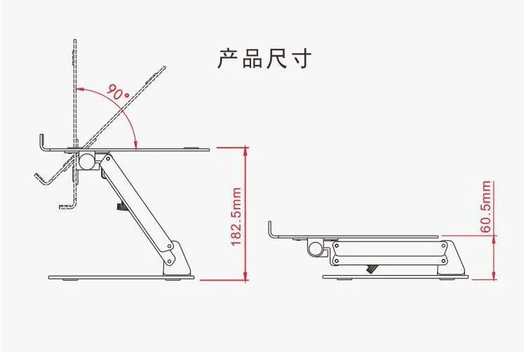 jincomso алюминиевый ноутбук на стенде/для Ipad плоский кронштейн может поднять