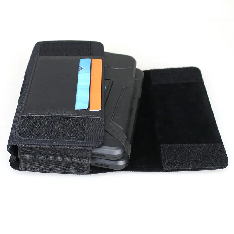 Dual Phone Pouch Case Leather Double Decker Slim Long Wallet for Cards  Phones